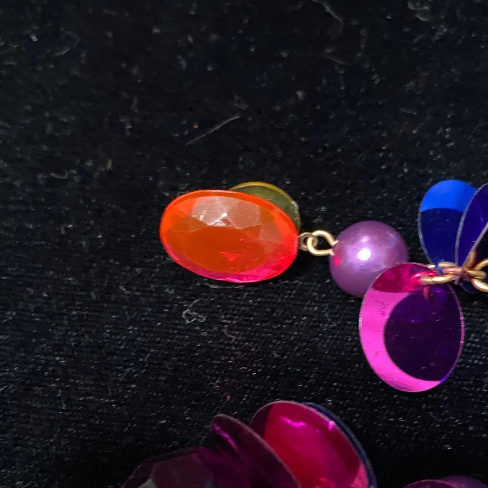 Elegant vintage Multicolor Dangle pierced Earrings
